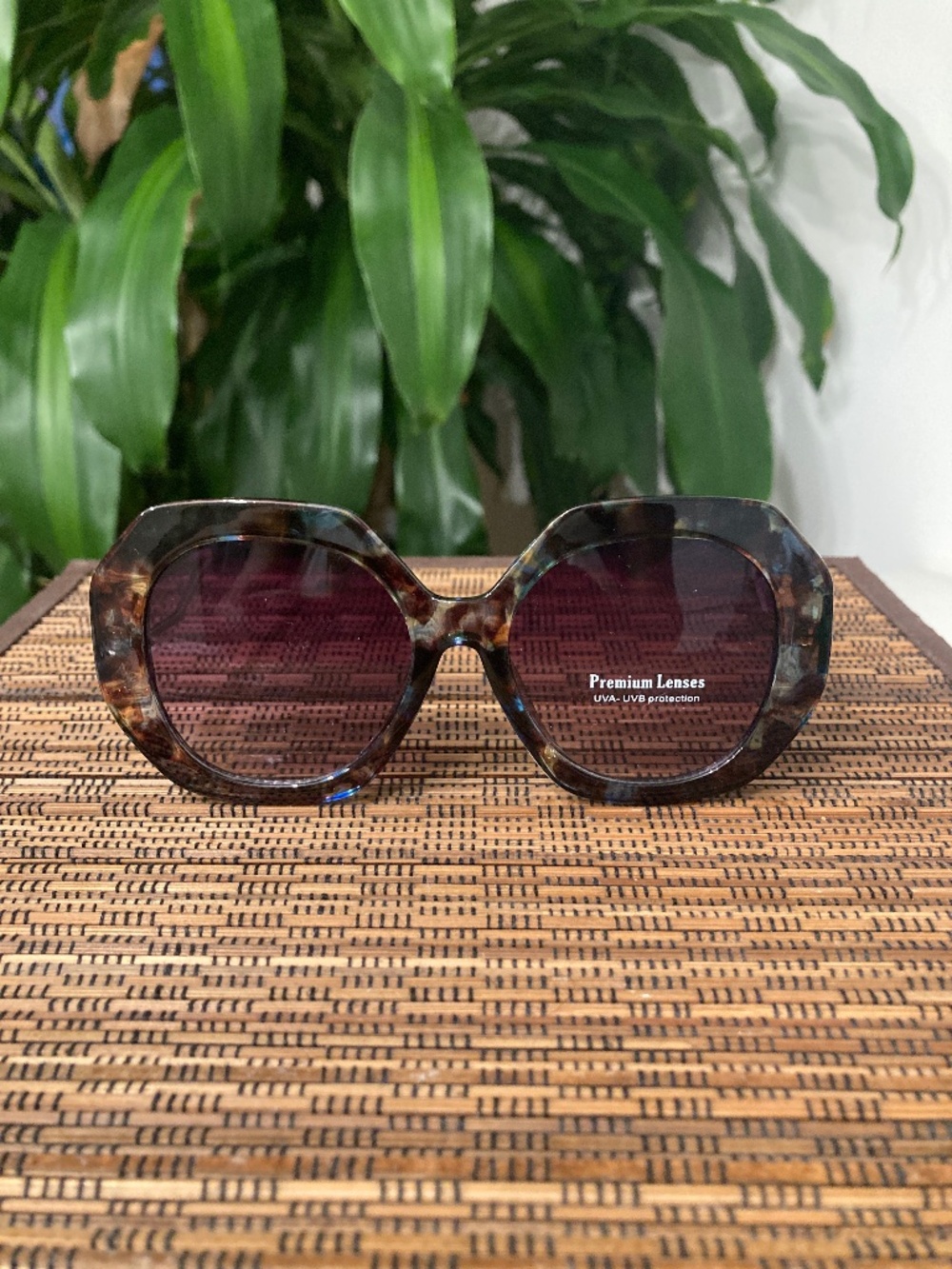 Large Unique Angular Fashion Sunglasses (5570) Multicolor